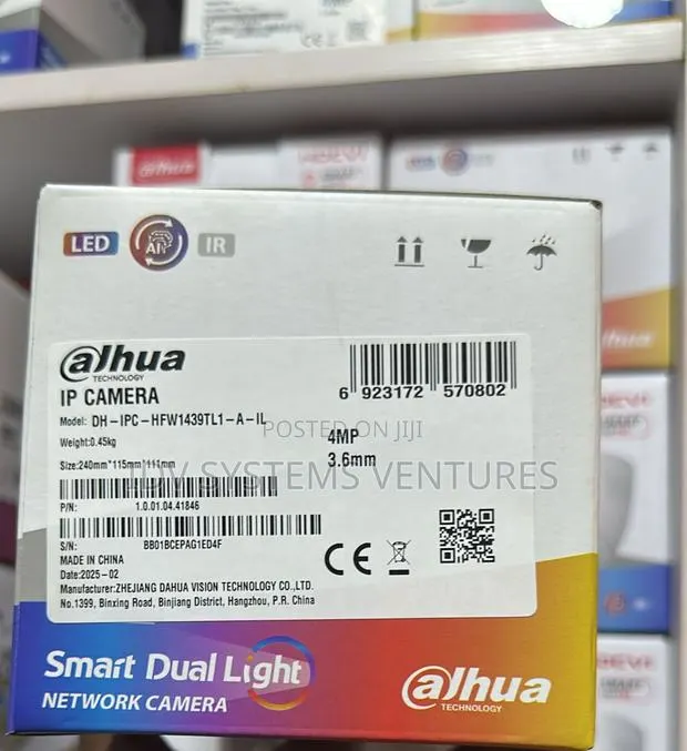 Dh-Ipc-Hfw1439tl1-a-Il4mp Entry Smart Dual Light Fixed-Focal Bullet · Photo 1