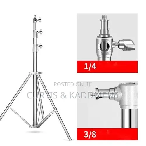 Heavy Duty Silver Stand for Photography and Videography · Photo 1