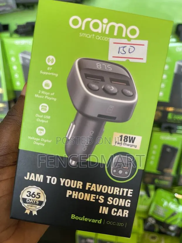 Oraimo Boulevard OCC-320 18W Car Charger Music Player · Photo 1
