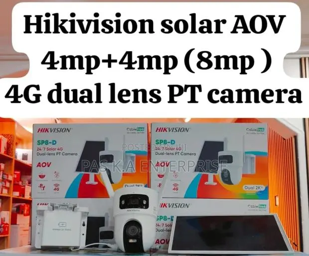 Hikvision AOV Dual Lens 4G Solar Pt Camera · Photo 1
