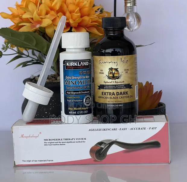 Kirkland Minoxidil + Castor Oil + Derma Roller for Beard · Photo 1