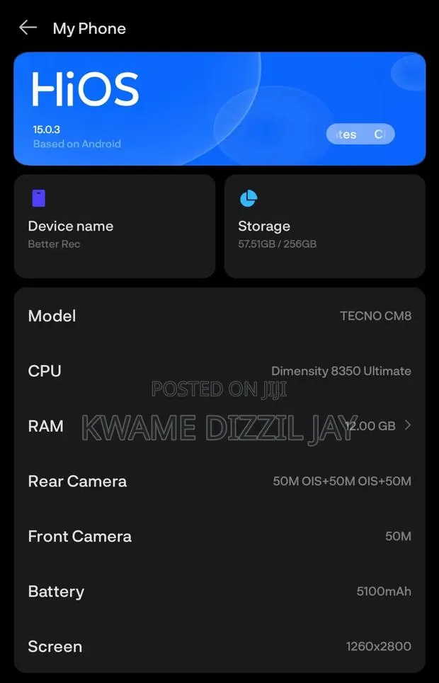 Tecno Camon 40 Premier 5G 256 GB Silver · Photo 1