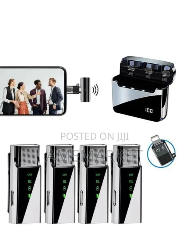 4-in-1 Wireless Lavalier Microphone for Android & iPhone · Photo 1