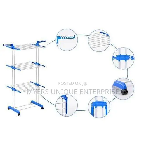 Student Hostel Clothes Hanger 4 Tier,Wheels Included · Photo 1