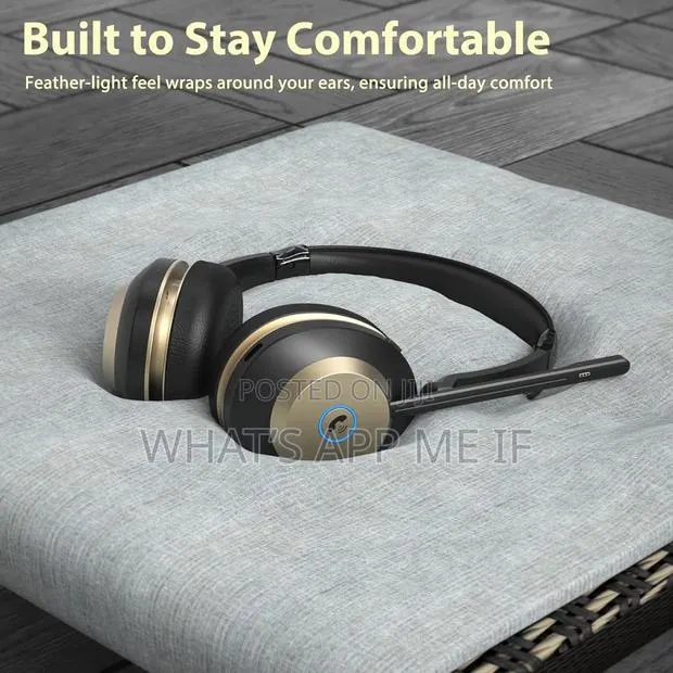 Wireless Headset, Bluetooth Headset With Microphone Noise Canceling