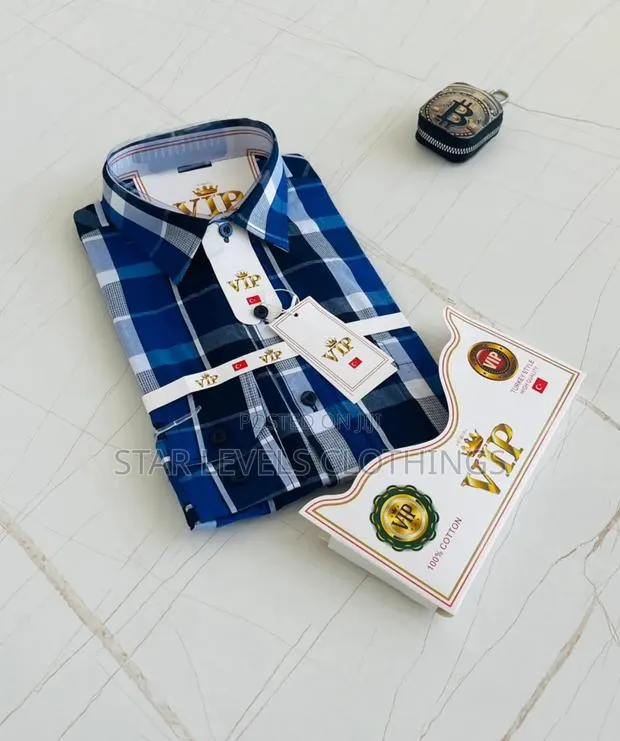 Classic VIP Check Long Sleeves Shirts for Men · Photo 1