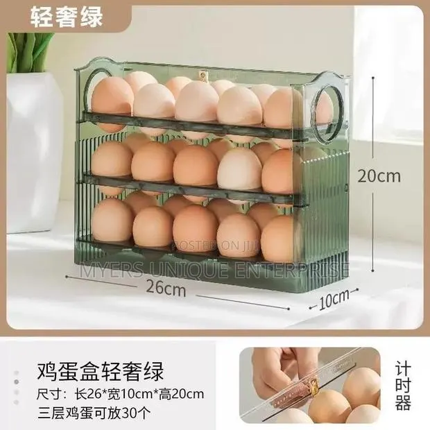 Easy to Clean Storage for Keeping Eggs (30-Pc) · Photo 1