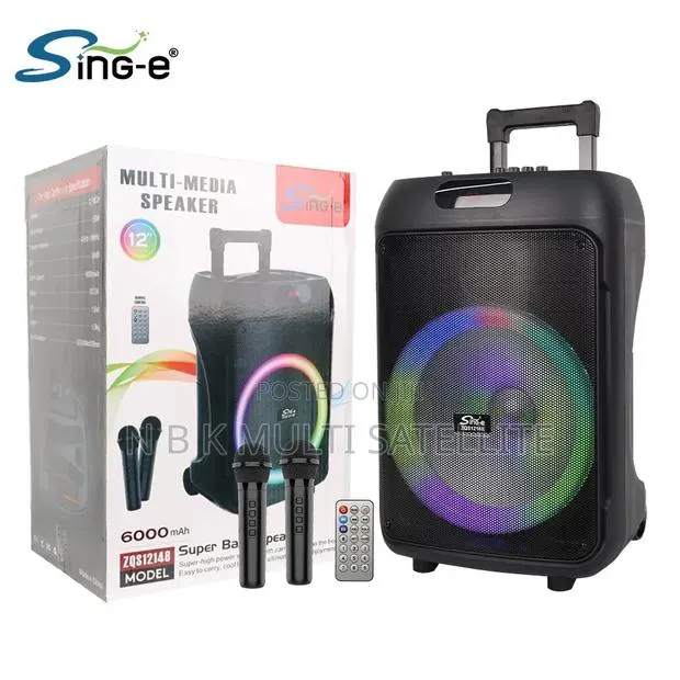 12 Inch High Power Bluetooth Subwoofer Speaker With 2 Wireless Mic · Photo 1
