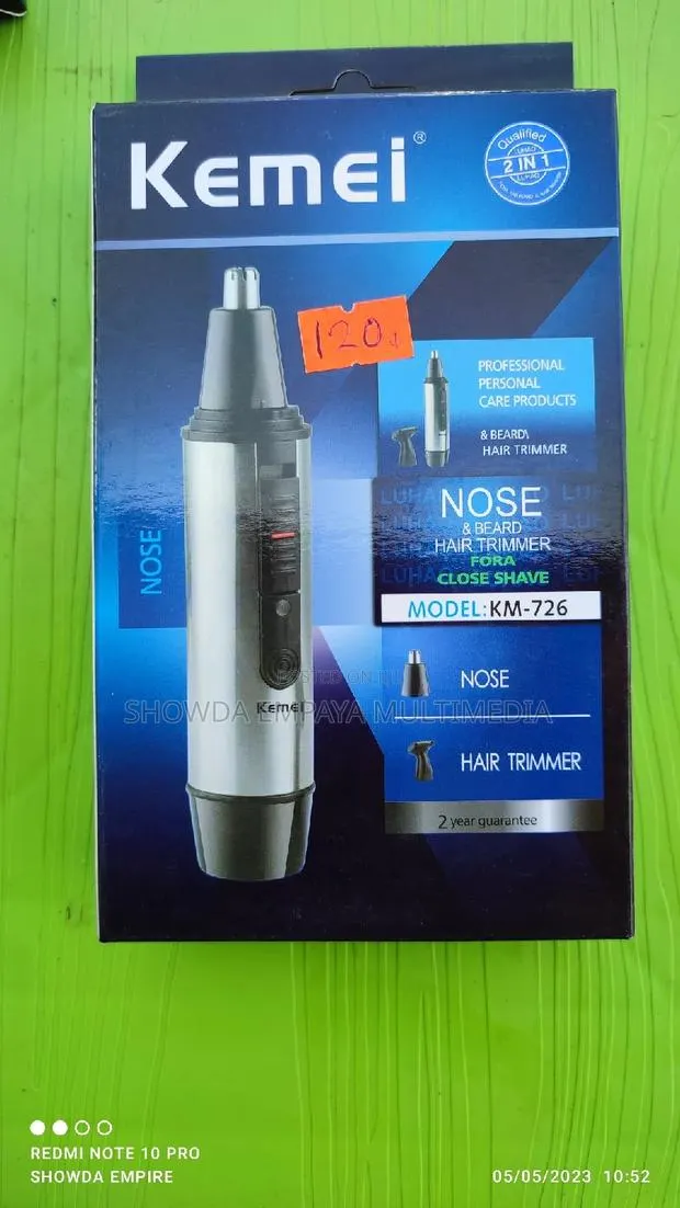 Nose Beard Hair Trimmer Shaving Rechargeable · Photo 1