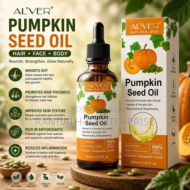 AL’IVER Pumpkin Seed Oil – Complete Hair, Face Body Care · Photo 1