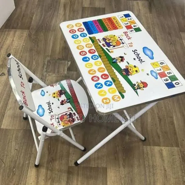 Foldable Kids Learning Table Strong, Colorful Educational. · Photo 1