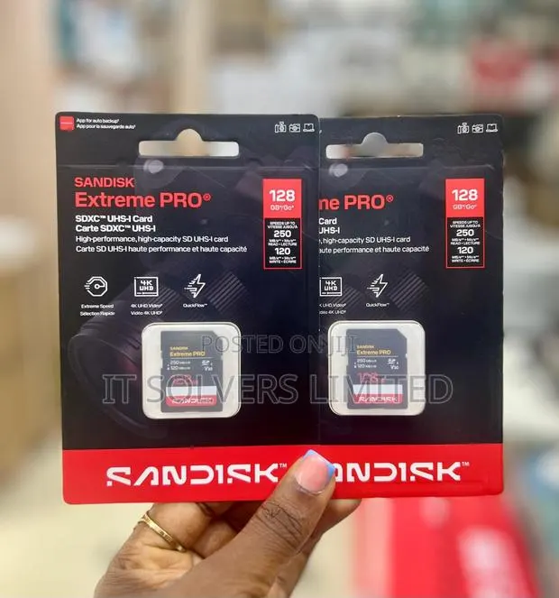 Sandisk 128gb Extreme Pro SDXC Uhs-I Memory Card · Photo 1