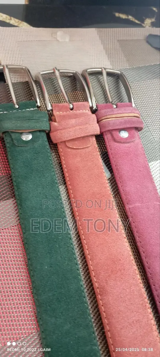 Coloured Suede and Leather Belts · Photo 1