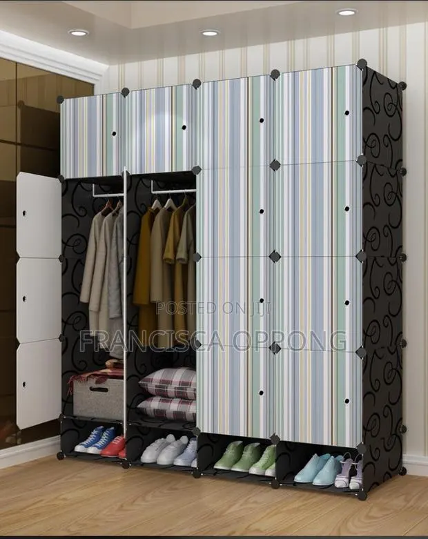Portable Wardrobe 16 Cubes With Shoe Rack · Photo 1