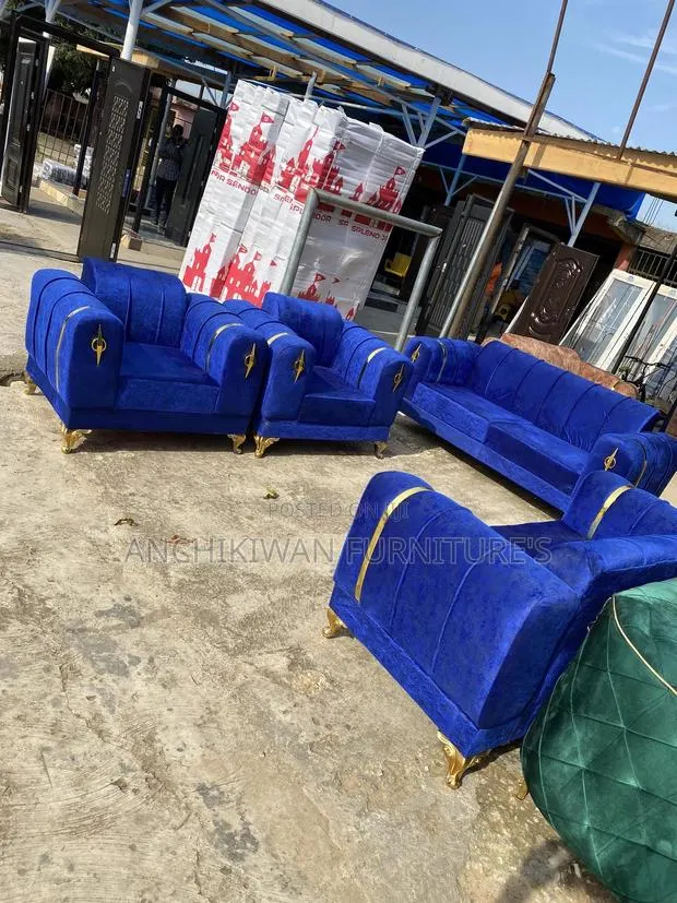 Blue Fabric Sofa Sets Tm(Cash on Delivery) · Photo 1