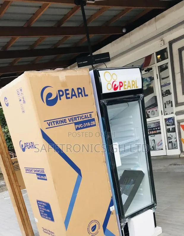 Display Original Pearl Singledoor PVC-316 Glass White Fridge · Photo 1