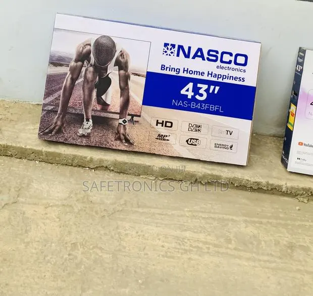 Newly in Stock Nasco 43′′ LED Digital Satellite Television · Photo 1