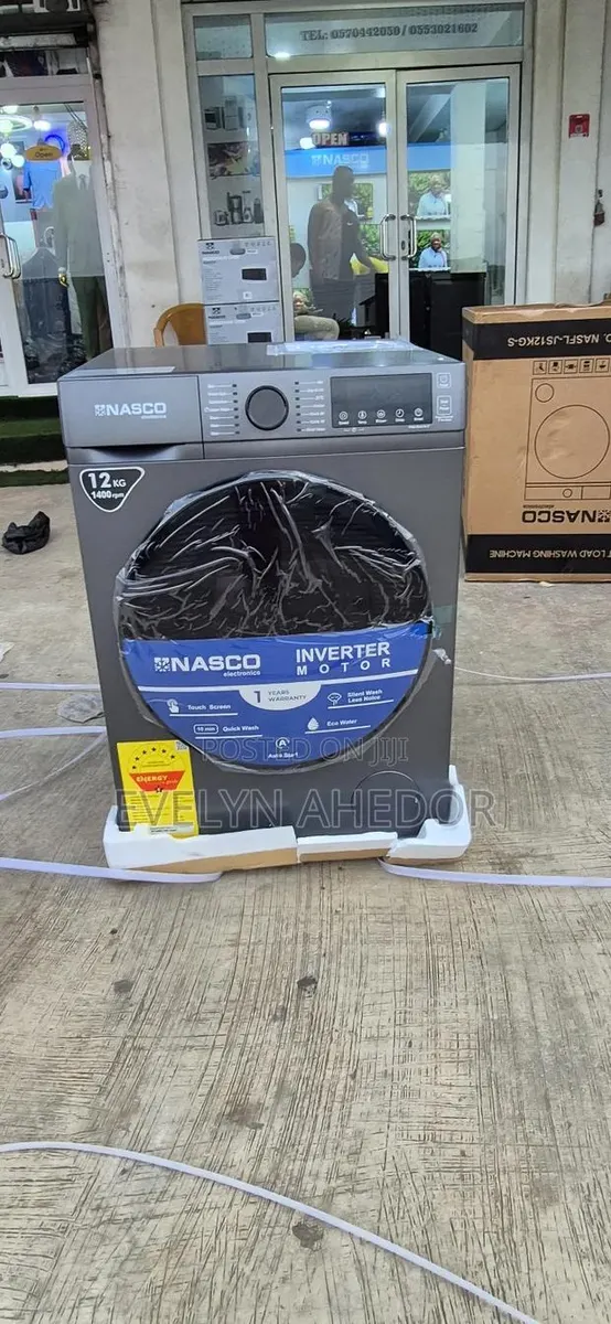 Large Size of Nasco 12kg Washing Machine Front Load Full Automatic · Photo 1
