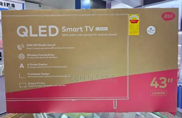 Itel Qled Smart TV 43 Inches · Photo 1
