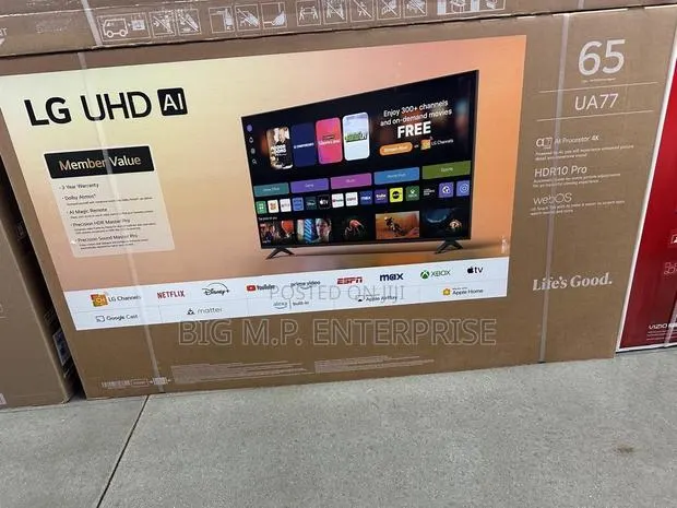 Brand New LG 65" Class UA7700 Series 4K UHD Smart TV · Photo 1
