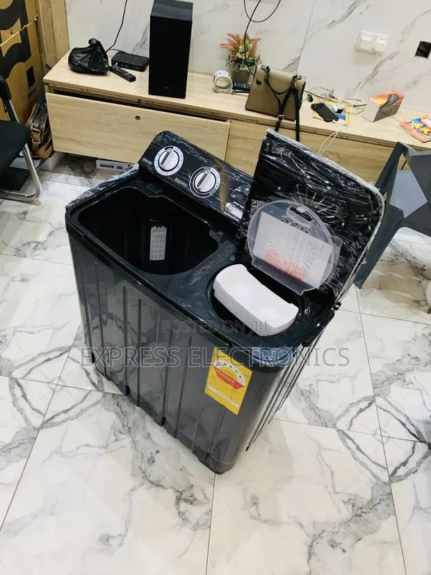 Hot Deals Nasco 7kg Black Semi-Auto Twin Tub WM (Model:NAS-07-Tw) · Photo 1