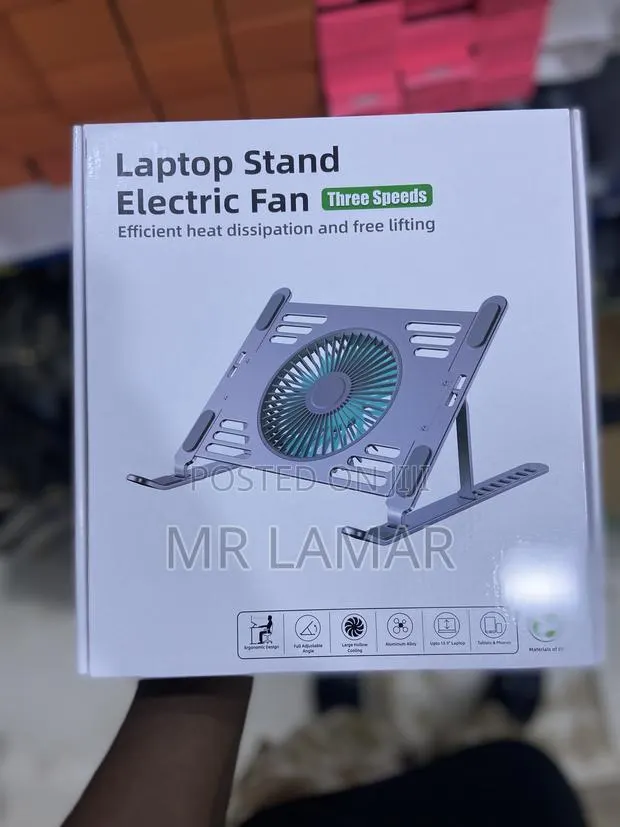 Laptop Stand With Electric Fan · Photo 1