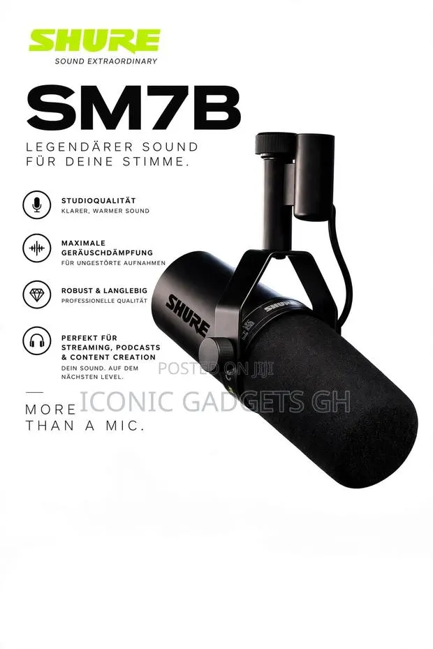 SHURE SM7B – Studio Quality Mic · Photo 1