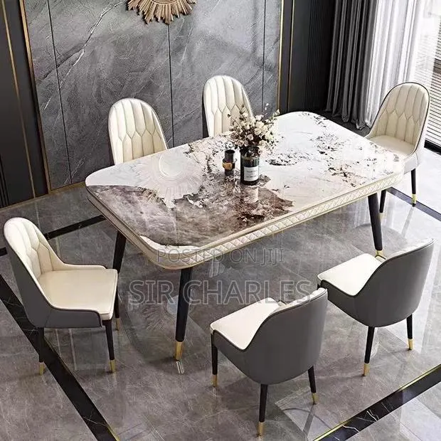 Marble Dining With 6chairs · Photo 1