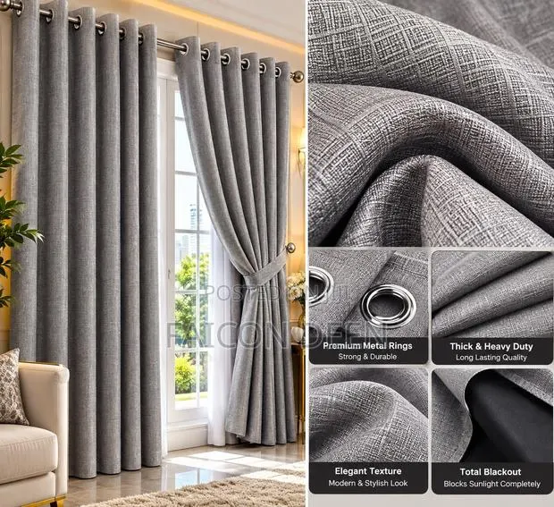Elegant Sunblocking Blackout Curtains for Homes Hotels ,Airbnb,lodges · Photo 1