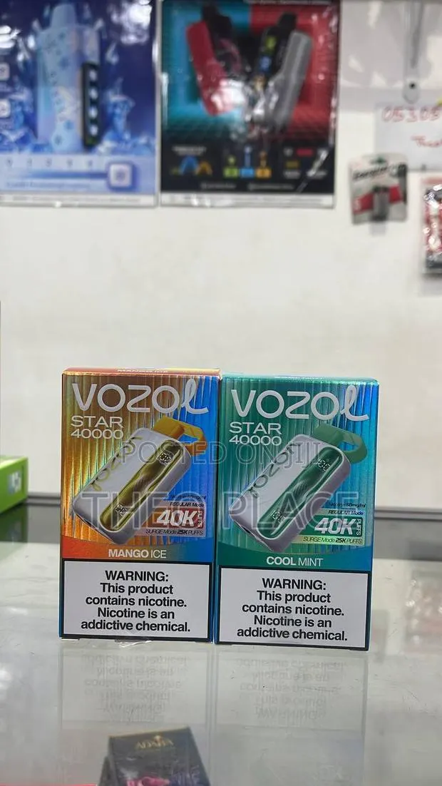 VOZOL STAR 40000 Disposable Vape –40,000 Puffs | Mango Ice Cool Mint · Photo 1