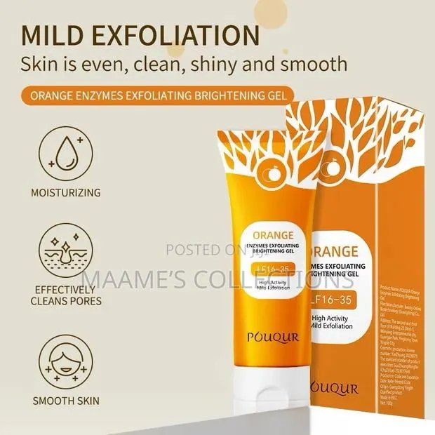 Pouqur Orange Enzyme Exfoliating Brightening Gel. · Photo 1