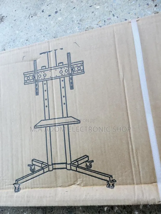 Mobile Tv Stand With DVD Shelf Wheels 32”-70” · Photo 1