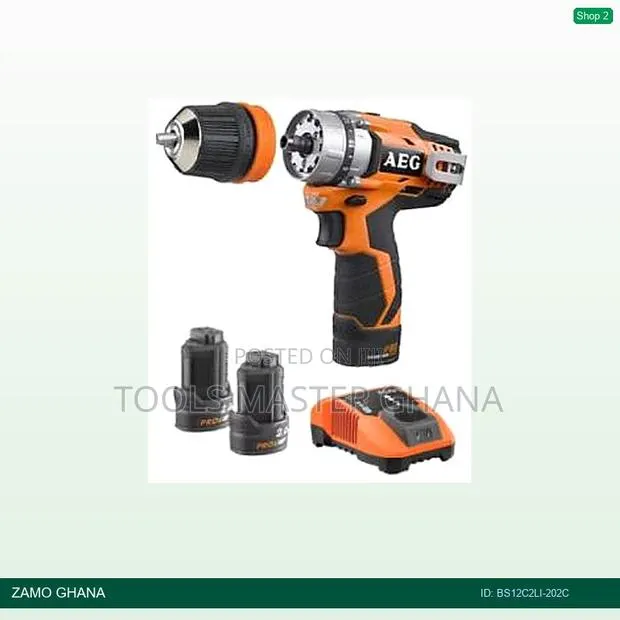12v Percussion Drill Pro-Li-Ion 2a 2a 2speed - Bs12c2li-202c · Photo 1