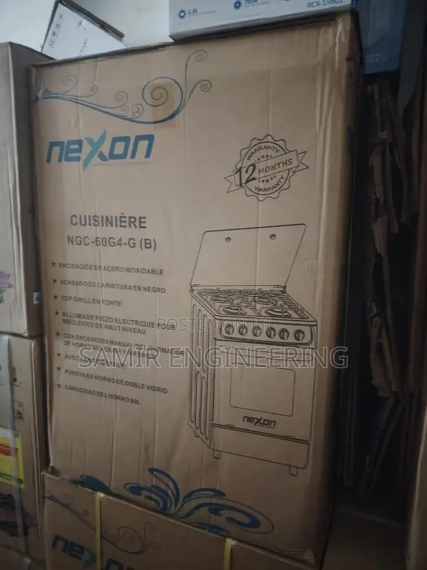 Nexon60x60 Freestanding Gas Cooker 4-Burner Precision Modern Kitchens · Photo 1