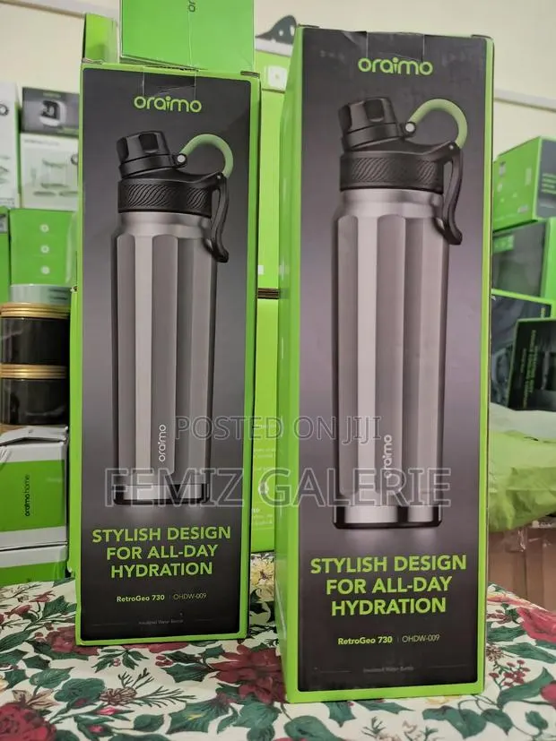 Oraimo RetroGeo 730 Sports Aesthetics 730ml Insulated Water Bottle · Photo 1