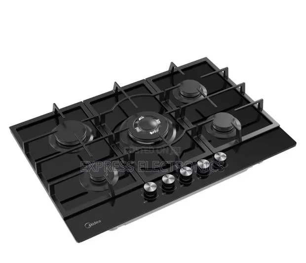 Ultra Modern Built-in Gas Hob, 5 Burners,Black MG90GQ095AL1B-BS Midea · Photo 1