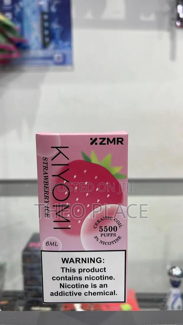 ZMR Kiyomi 5500 Puffs Disposable Vape – Strawberry Ice | Ceramic Coil · Photo 1