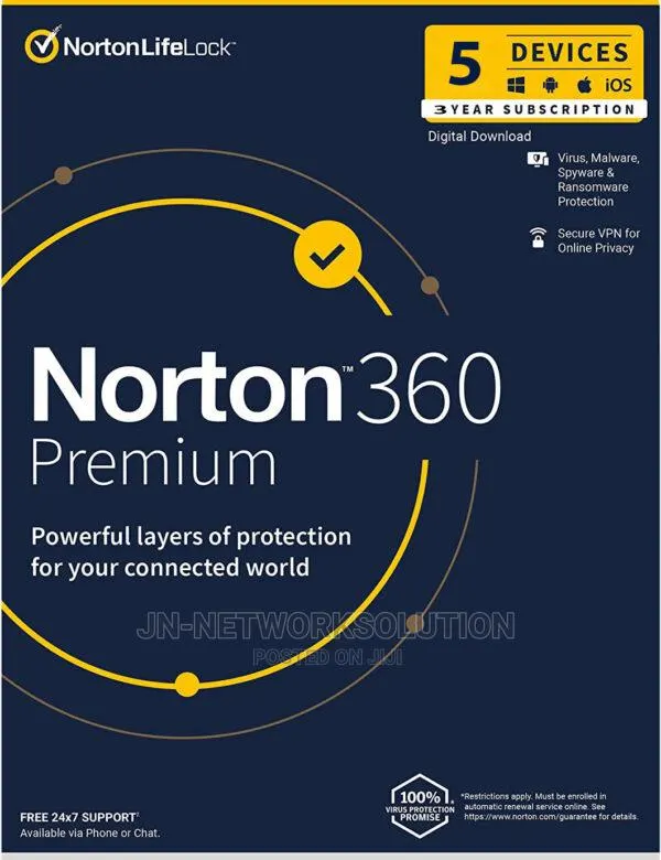 Norton 360 Premium 5 Devices 3 Year Windows/Mac/Android/Ios · Photo 1