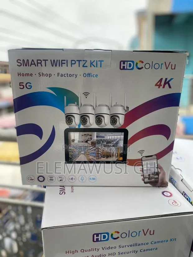4 Channel Smart Wireless Wifi PTZ Security CCTV Camera With Screen · Photo 1