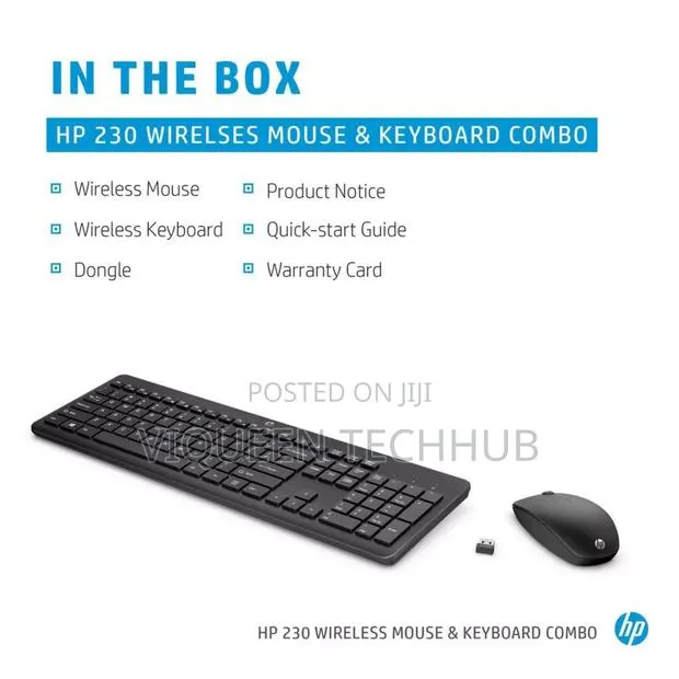 Hp Wireless Keyboard Mouse H-528 (2.4g) · Photo 1