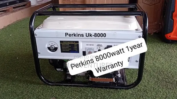 Powerful Perkins 8000w Diesel Generator – 7kva Capacity 7kva · Photo 1