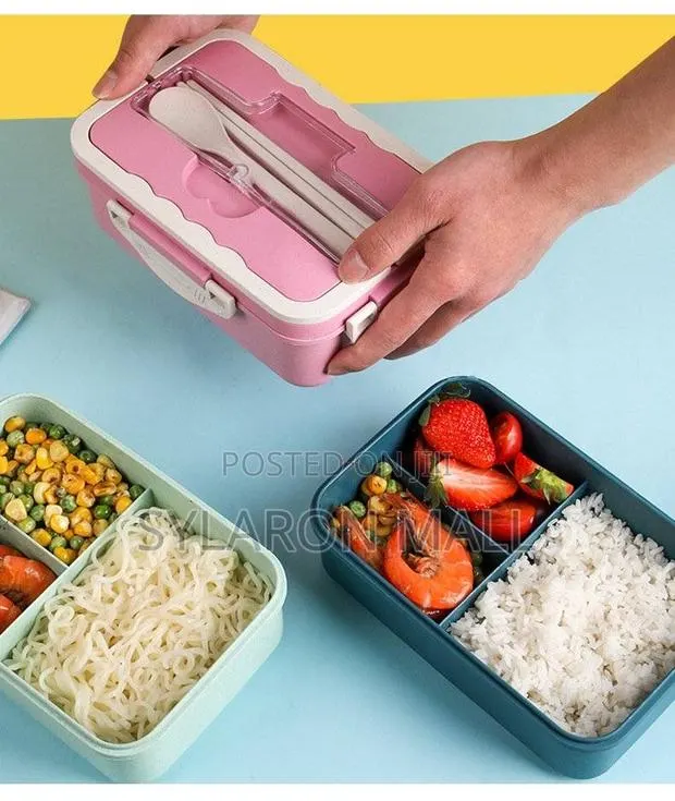 Lunch Box With Lunch Bag + Cup and Spoons With Phone Holder · Photo 1