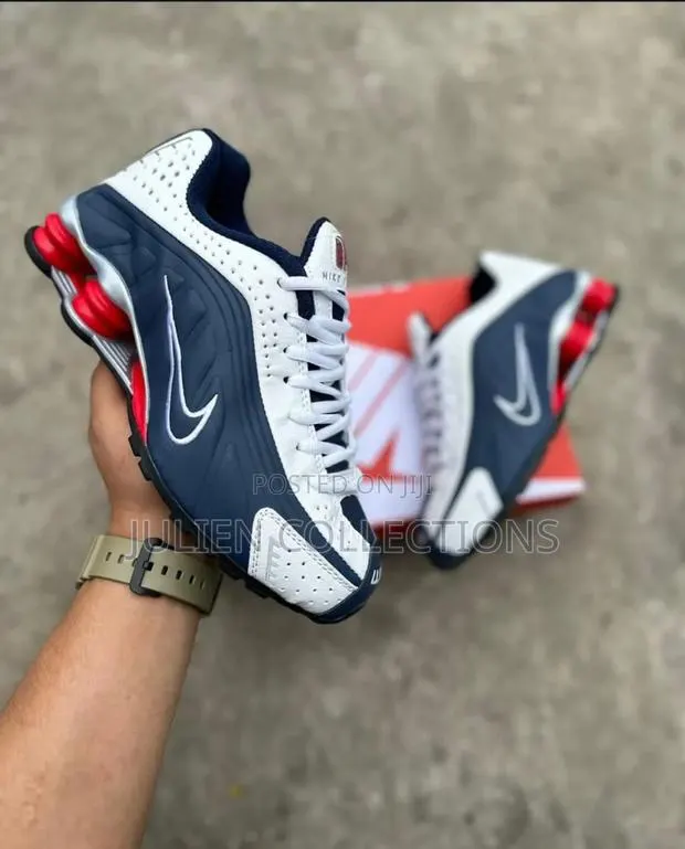 Nike Air Shox Og Midnight Blue White N Red · Photo 1
