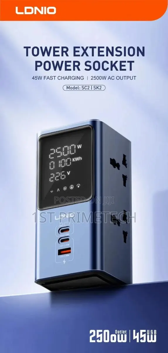 LDNIO 45W Universal Power Strip With LED. · Photo 1