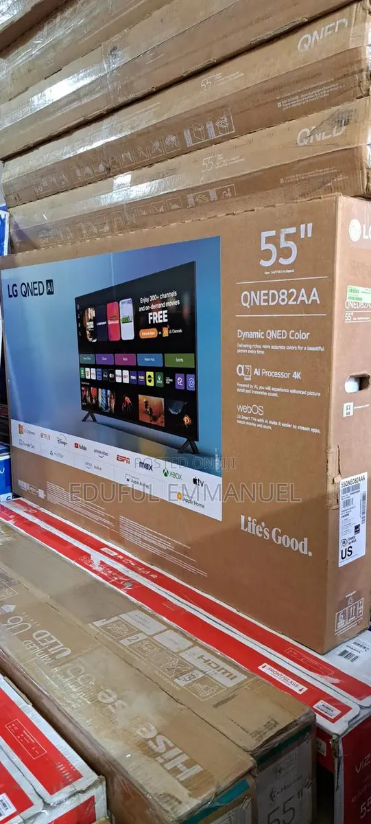 Lg 55" Class Qned Uhd Smart Ai Qned82a Ai Sound Super Upscaling · Photo 1