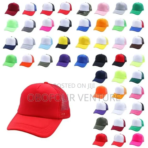 TWO-TONE Trucker Hat Mesh Back Snapback Baseball Cap Solid. · Photo 1