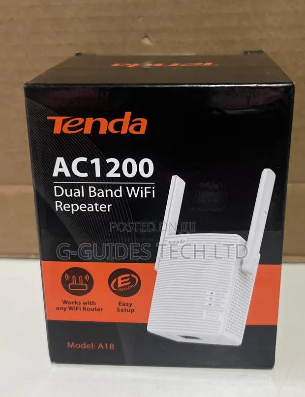 Tenda Ac1200 Dual Band WiFi Repeater, Tenda Ac1200 Range Extender A18 · Photo 1