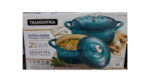 Tramontina Dutch Oven Set, 2-Pack ( Teal ) · Photo 1