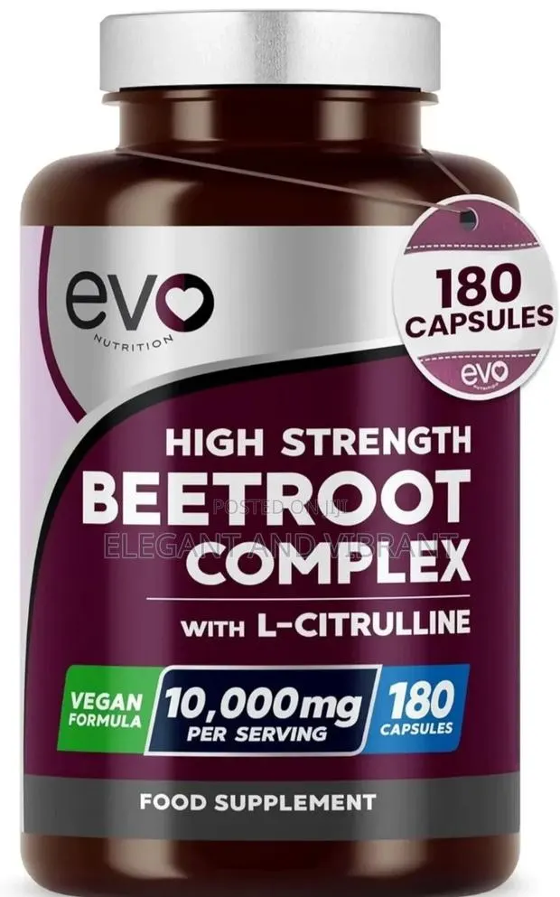 Beetroot Capsules 10000mg - High Strength Beetroot Supplement 180 Caps · Photo 1