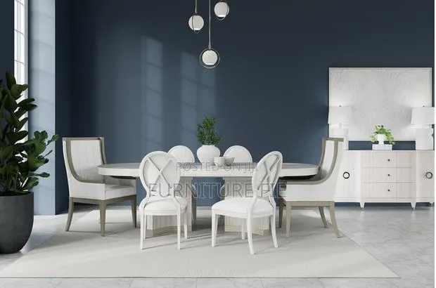 Warlington Dining Set (Table,6 Chairs + Credenza From Macy’S · Photo 1